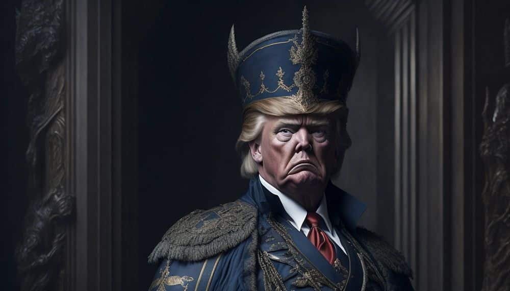 Trump visto como un emperador