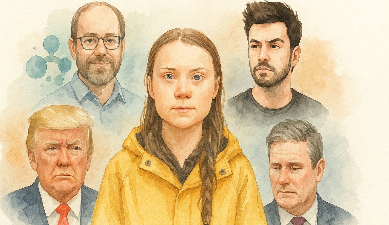 Personajes 2025: Greta Thunberg, Keir Starmer, Dalas Review, Donald Trump, Fred Ramsdell